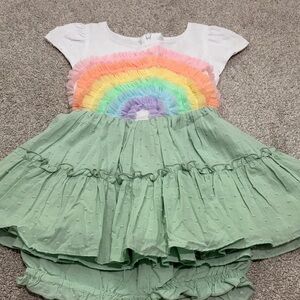 NWOT Girl August Rainbow Dress